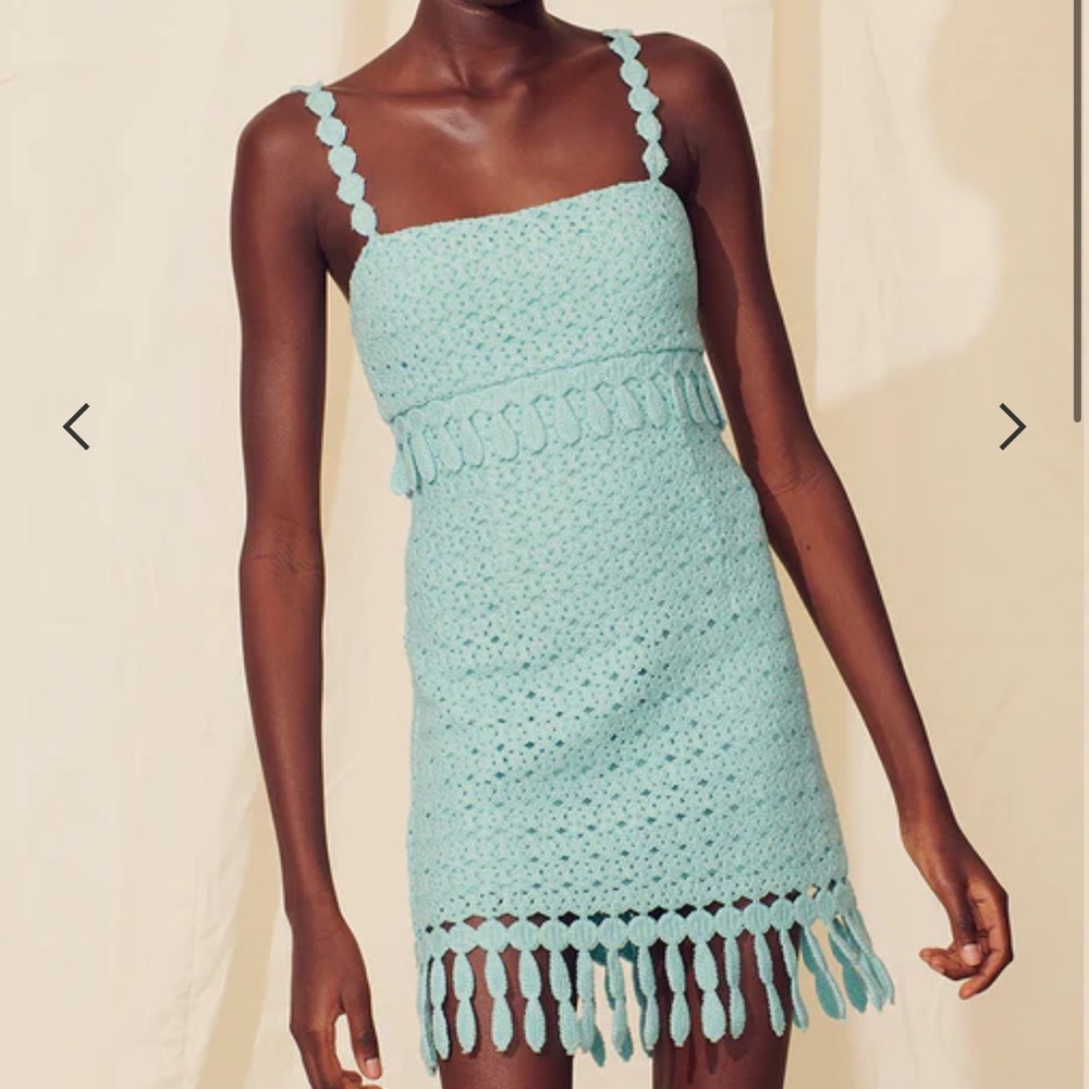 Saylor Caitrona Dress in Aqua - Picture 2 of 5